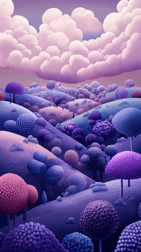 The Curious Case of Purple Wallpapers: 18 Designs That Will Transform Your Device 42 Purple Fantasy Landscape 2