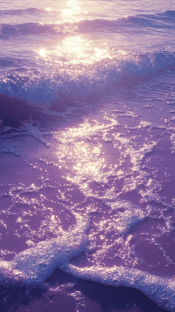 The Curious Case of Purple Wallpapers: 18 Designs That Will Transform Your Device 34 Purple Ocean Waves 2
