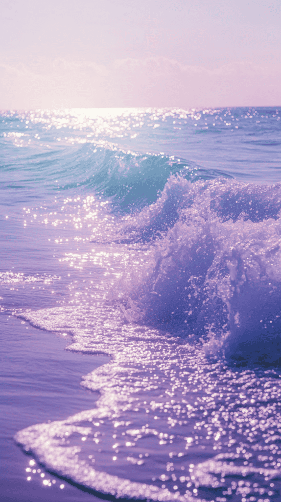 The Curious Case of Purple Wallpapers: 18 Designs That Will Transform Your Device 33 Purple Ocean Waves
