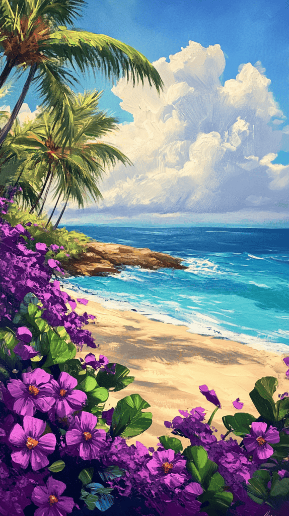 The Curious Case of Purple Wallpapers: 18 Designs That Will Transform Your Device 25 Tropical Purple Paradise