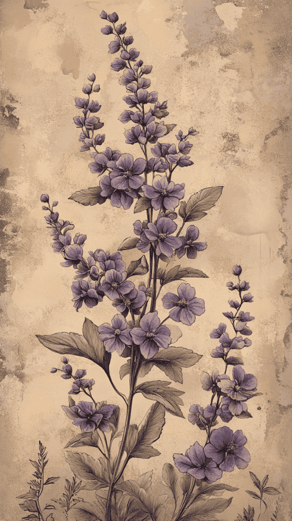 The Curious Case of Purple Wallpapers: 18 Designs That Will Transform Your Device 32 Vintage Purple Florals 3