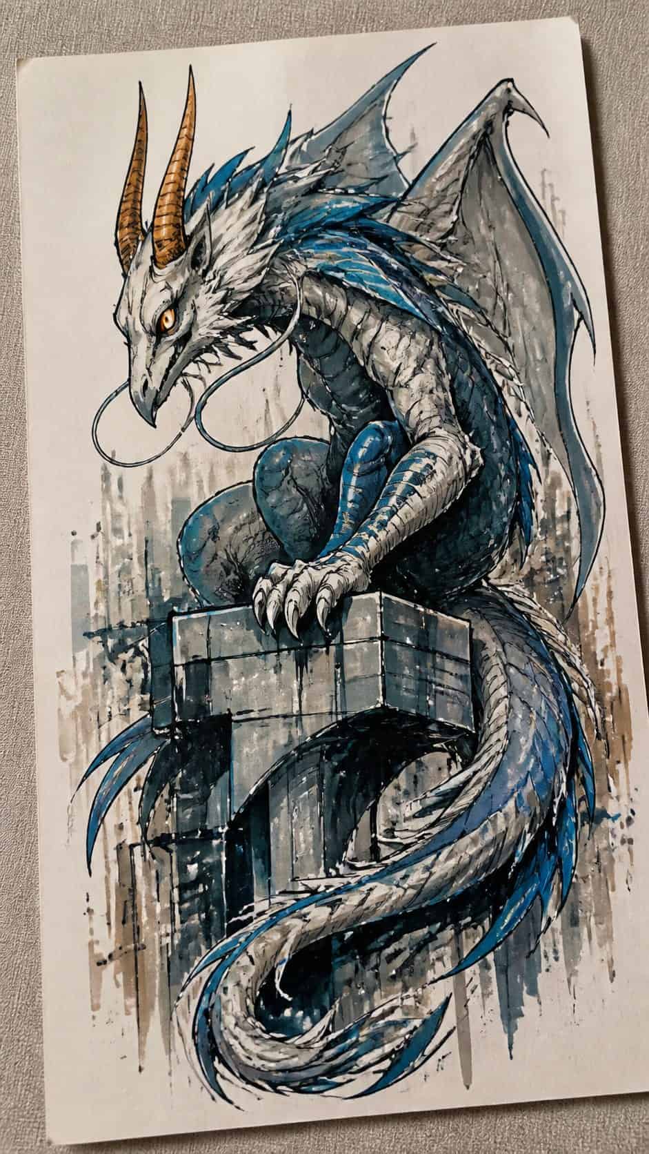 Feeling Stuck? 20 Graffiti Drawing Ideas To Reignite Your Passion! 39 Hand-drawn mystical creatures in marker drawing on textured paper, shown in a gentle oblique desk view that shows paper tooth and — study 1
