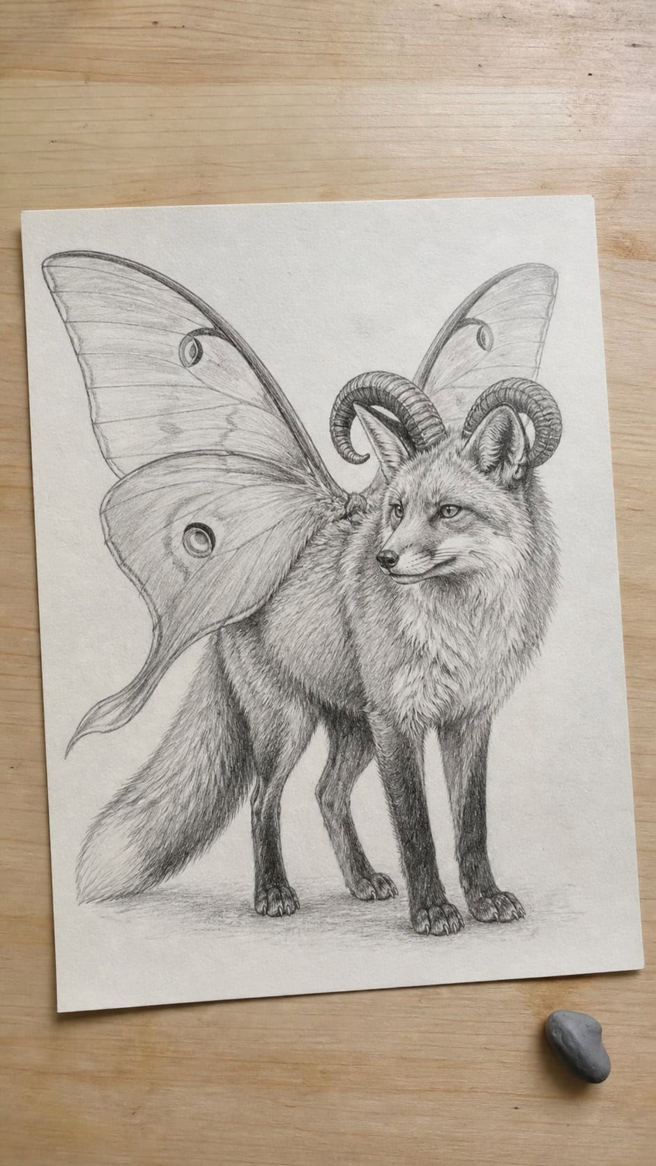 Bored with Your Sketchbook? 20 Drawing Ideas to Revive Your Creativity 3 Hand-drawn imaginative animal hybrids in graphite drawing on textured paper, shown in a slightly off-center overhead composition, like — study 2