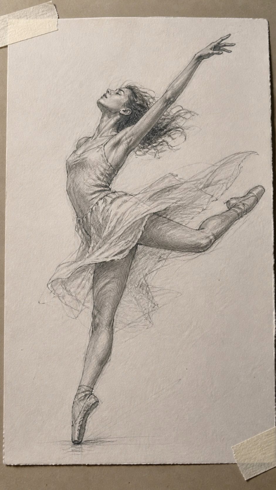 19 Creative Body Sketch Ideas Every Artist Should Try 2 Hand-drawn dynamic dancing pose in graphite drawing on textured paper, shown in a slightly off-center overhead composition, like an — study 1