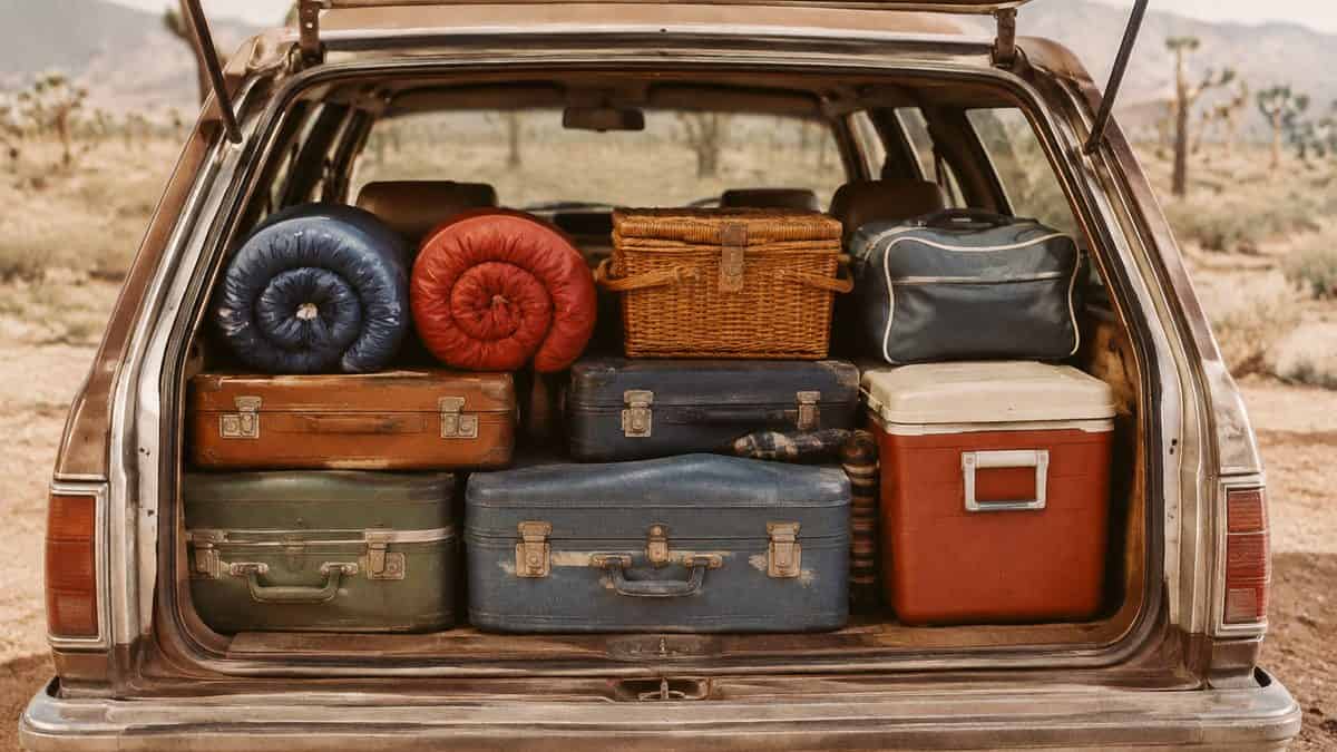 11 Things Every Kid Who Rode in a Station Wagon Remembers 9 Dad packing a station wagon trunk