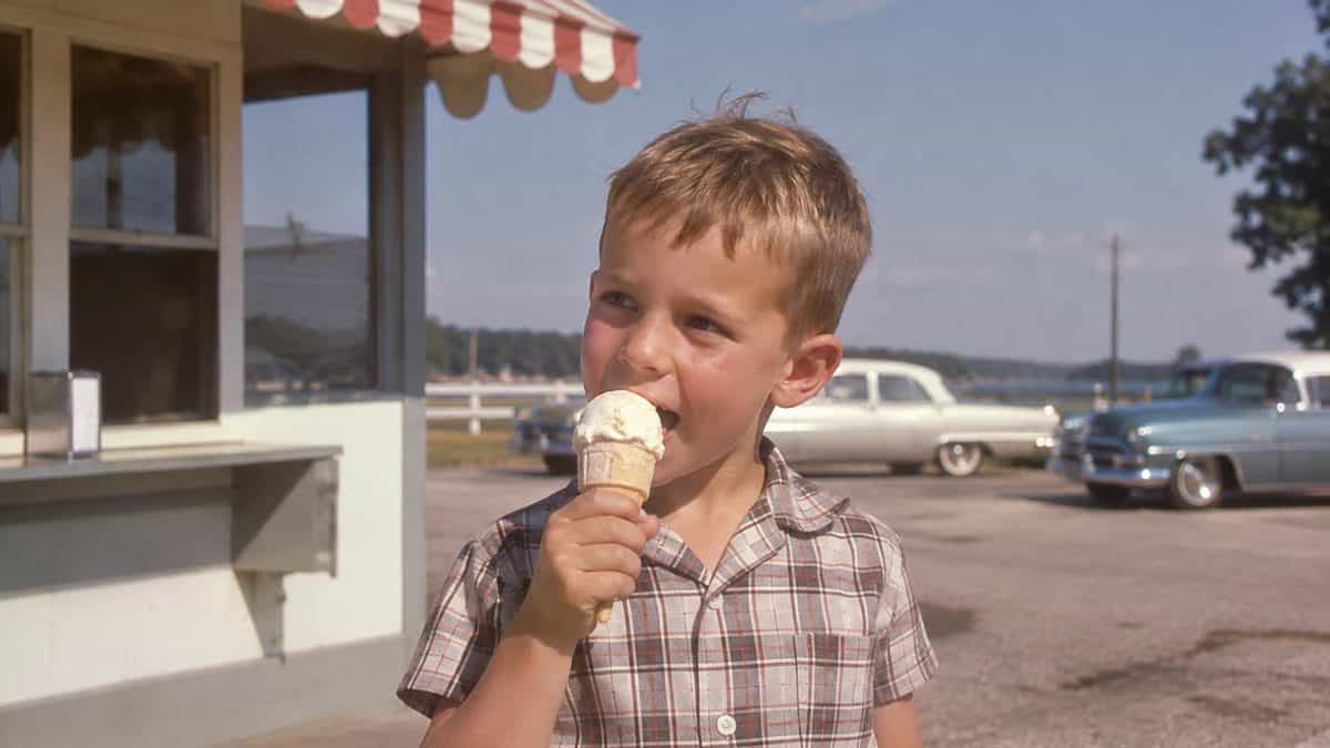 What a Dollar Bought in the 1960s — and What It Costs Now 11 Genuine 1960s photograph of a child eating ice cream