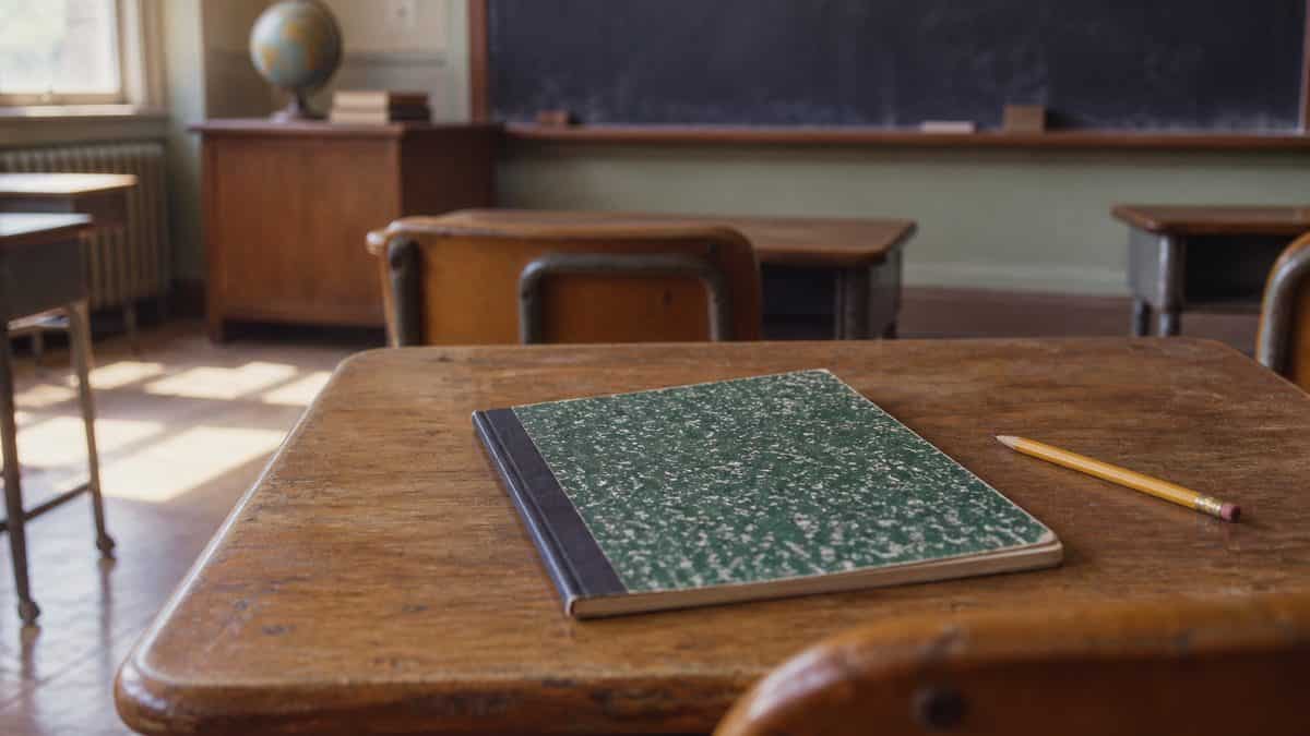 What a Dollar Bought in the 1960s — and What It Costs Now 15 1960s school notebook on a desk
