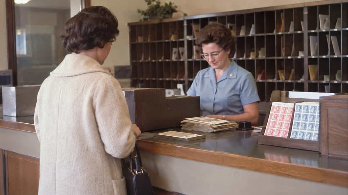 What a Dollar Bought in the 1960s — and What It Costs Now 8 Authentic 1960s post office counter or real 5-cent stamp