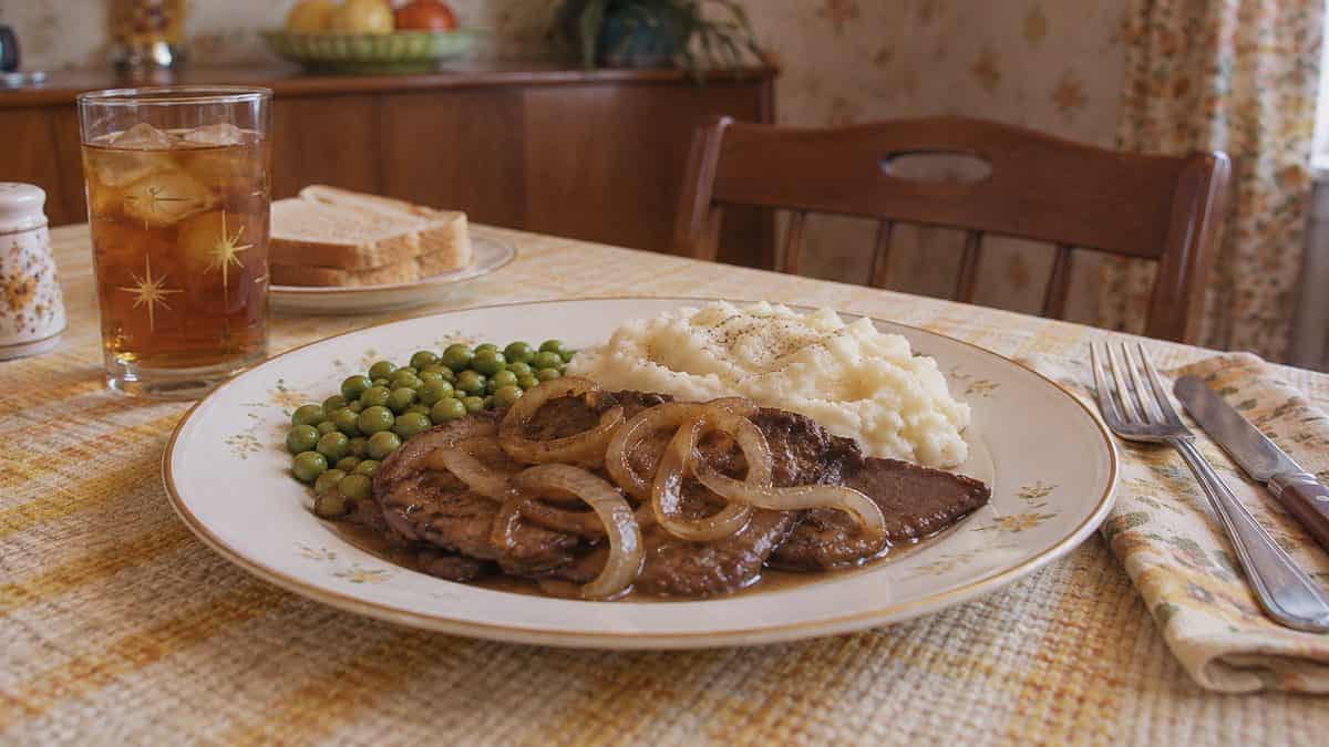 16 Once-Popular '60s Foods That Are Hard to Find Today 15 Liver and onions on a dinner plate