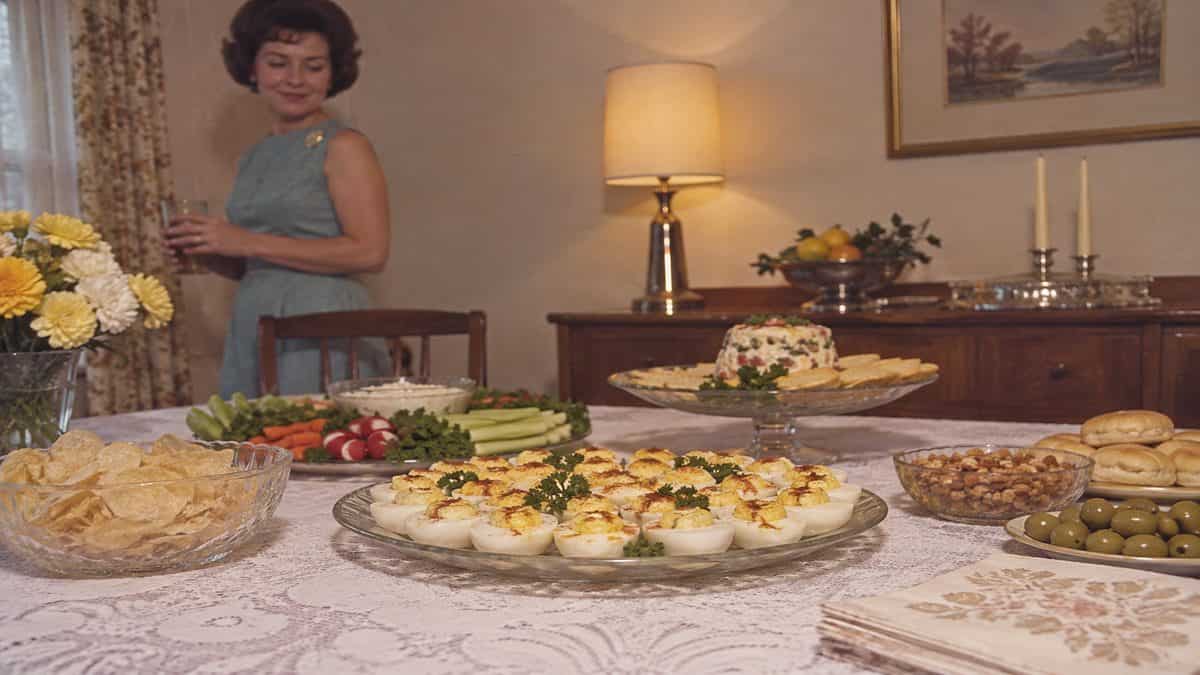 16 Once-Popular '60s Foods That Are Hard to Find Today 16 Authentic vintage party spread featuring deviled eggs