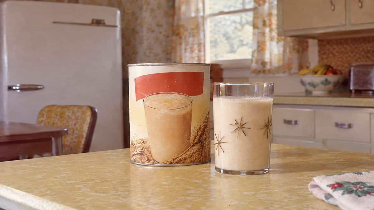 16 Once-Popular '60s Foods That Are Hard to Find Today 5 Real archival photo of 1960s instant breakfast packaging
