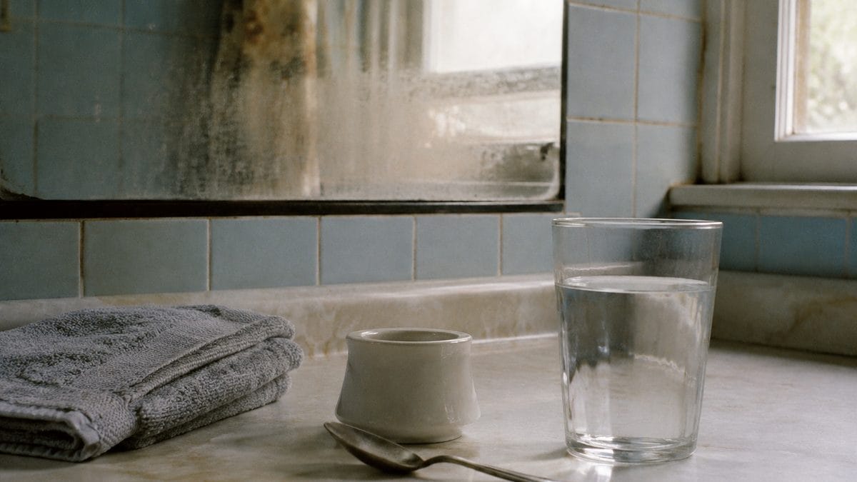 Home Remedies Every '60s Mom Swore By 2 Vintage photo of a child gargling water in a retro bathroom