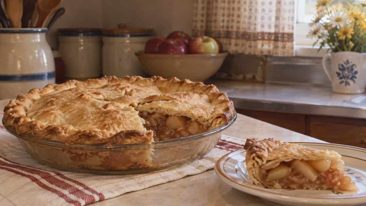 Baked pie or pie slice
