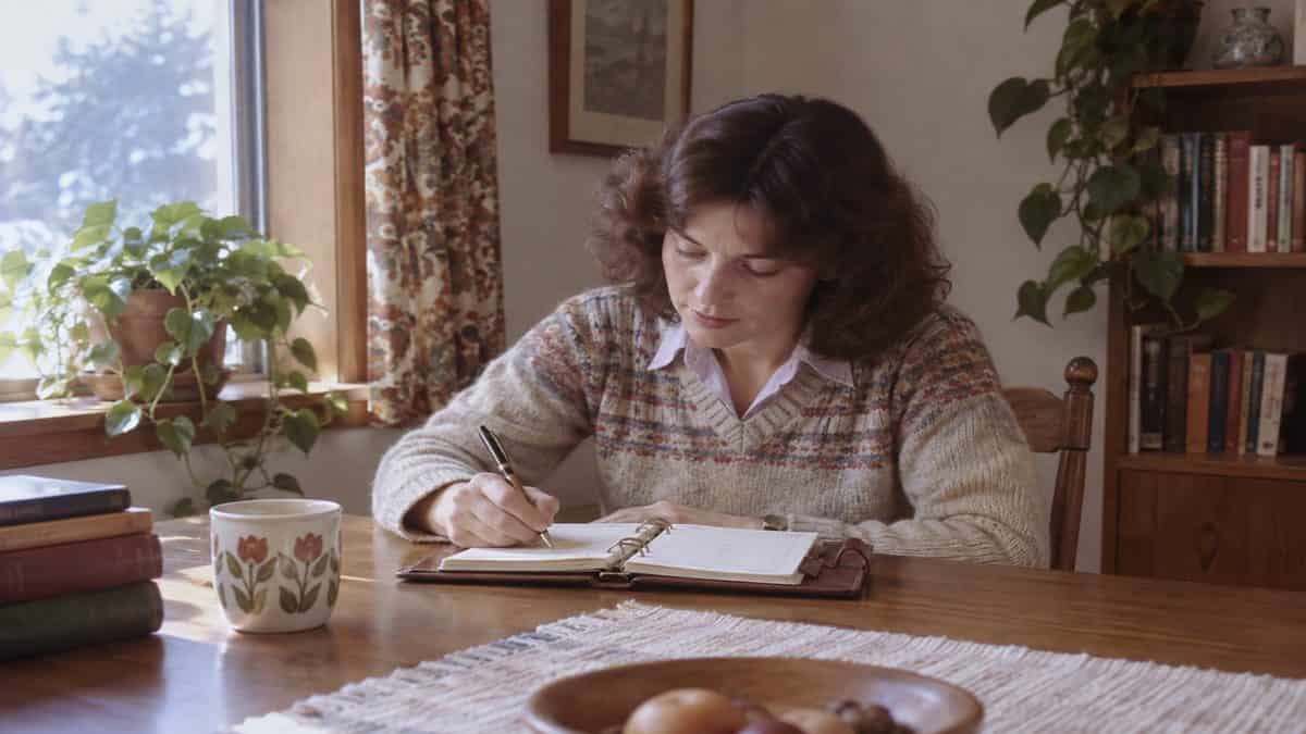 17 Life Skills We Learned Without the Internet That Made Us Smarter 12 Someone writing in a physical planner