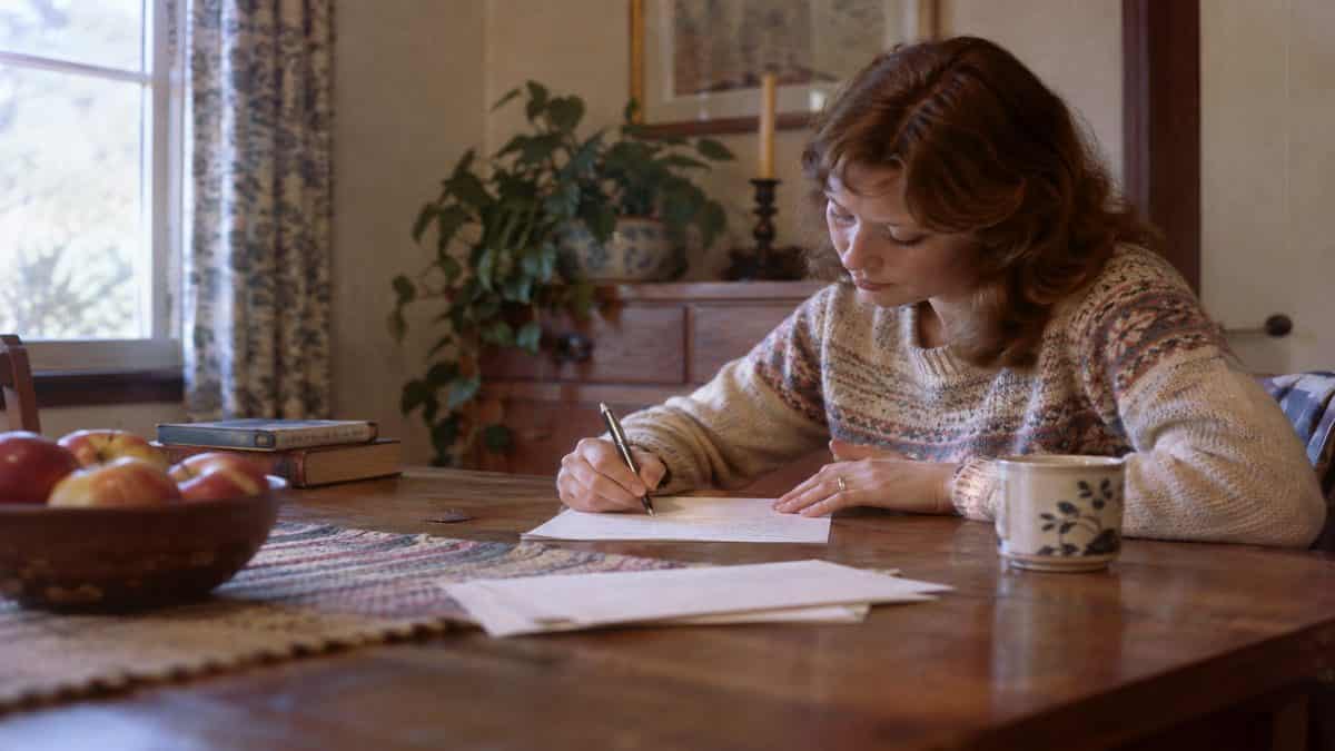 17 Life Skills We Learned Without the Internet That Made Us Smarter 3 Real photograph of someone writing legibly in cursive on paper.