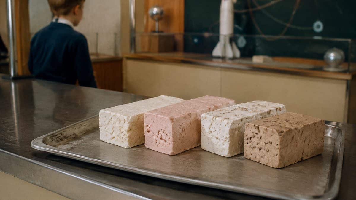 Freeze-dried space ice cream