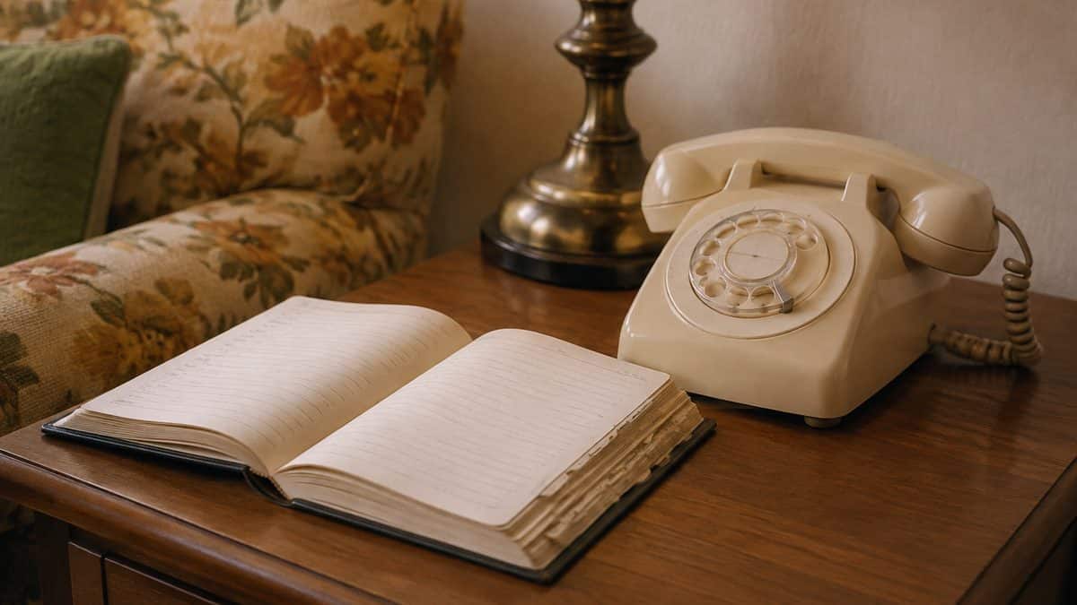 Life Skills Our Generation Mastered That Barely Exist Anymore 7 Vintage rotary phone and address book