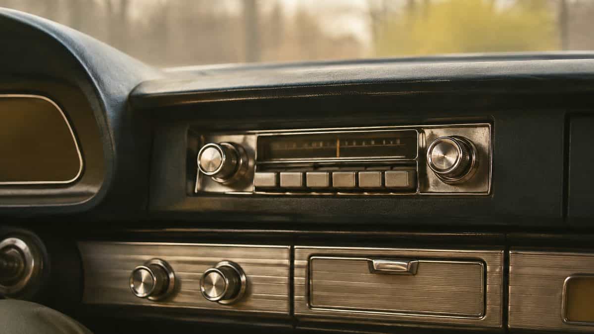 1960s push-button AM car radio
