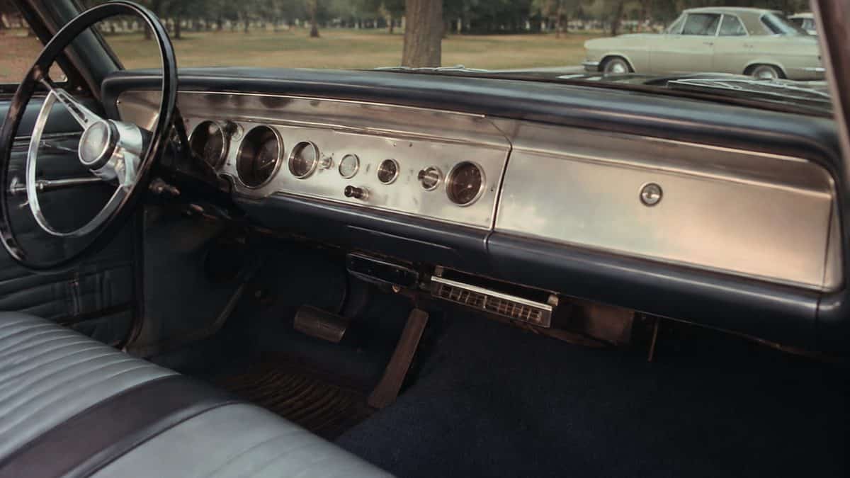 1960s car metal dashboard
