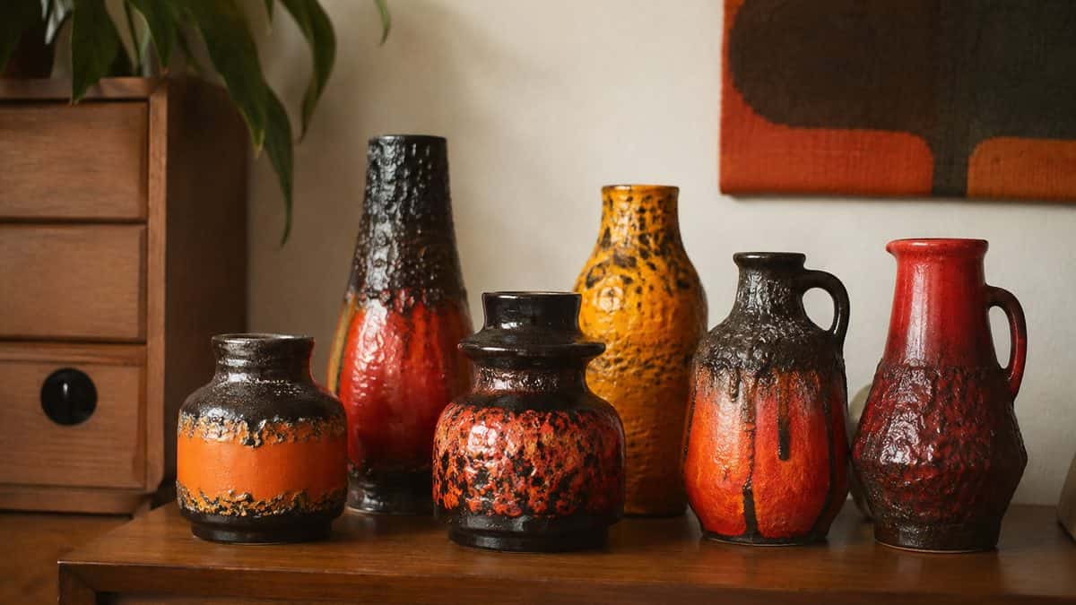Retro Home Decorations That Are Surprisingly Valuable Now 8 Authentic West German fat lava pottery