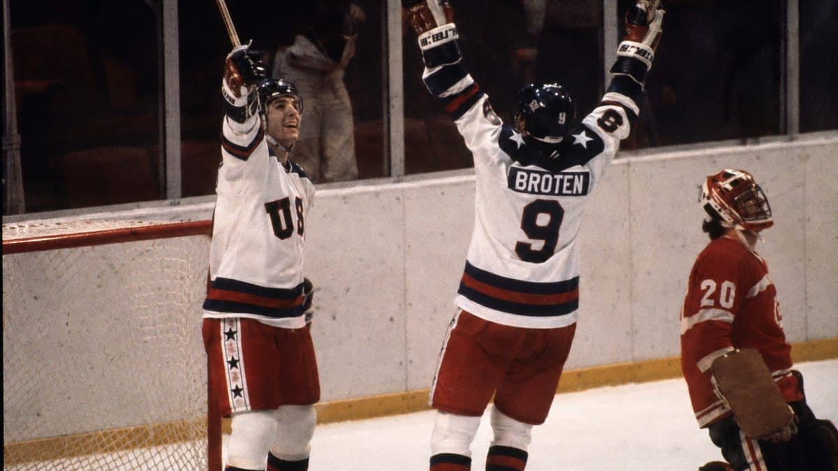 Defining Sports Moments from the '70s That Made Headlines 15 1980 USA Olympic hockey team