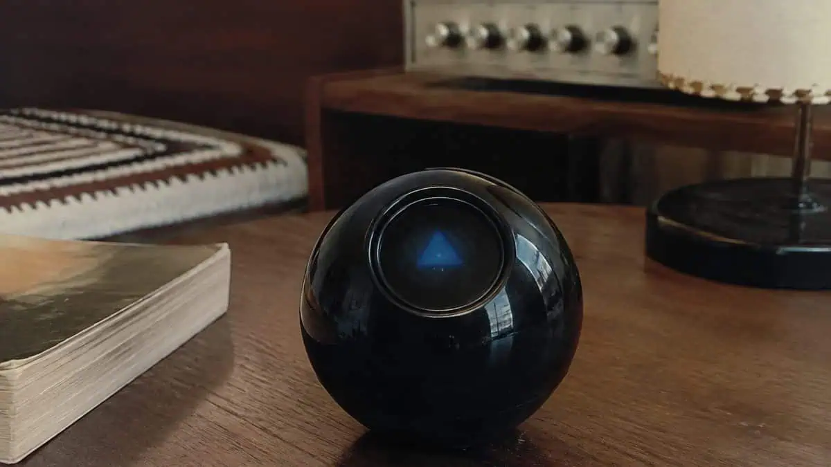 16 Things Every Kid Had in Their Bedroom in the '70s 8 Real Magic 8 Ball showing the floating die