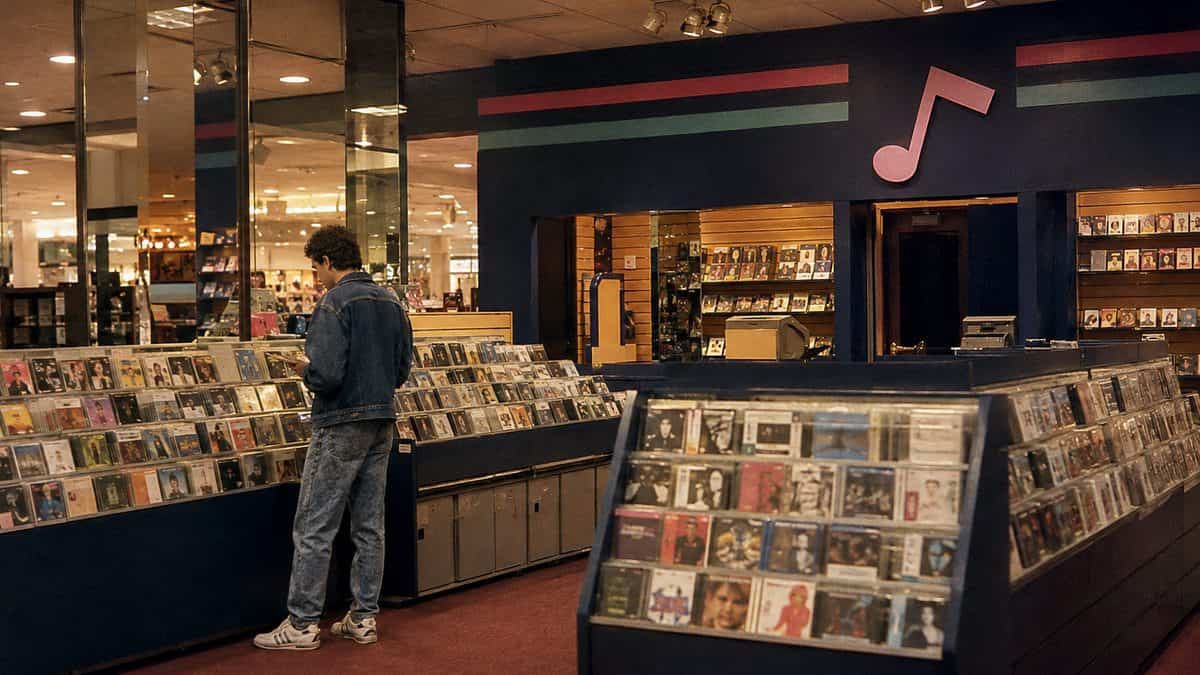 15 Mall Stores from the '80s That We Still Miss 4 Sam Goody store interior