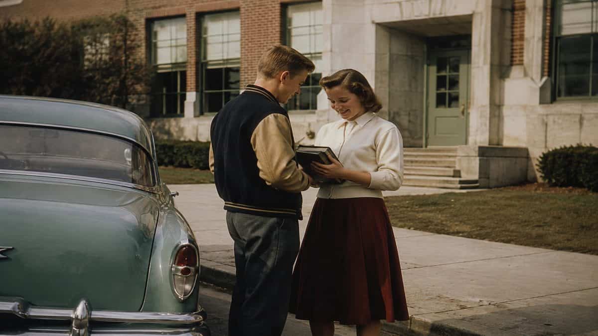 1950s high school students