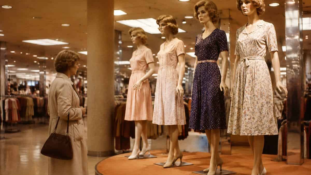 Weird Department Store Rituals '70s Shoppers Knew by Heart 2 Authentic 1970s photo of department store mannequins