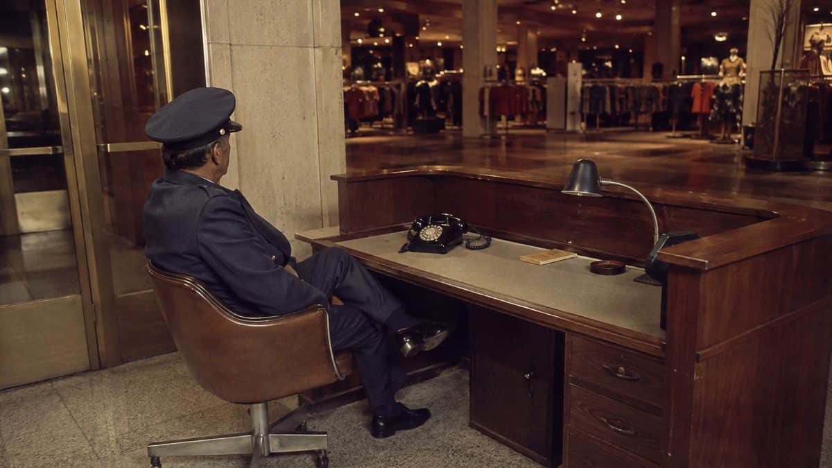 Weird Department Store Rituals '70s Shoppers Knew by Heart 11 Department store night watchman's desk