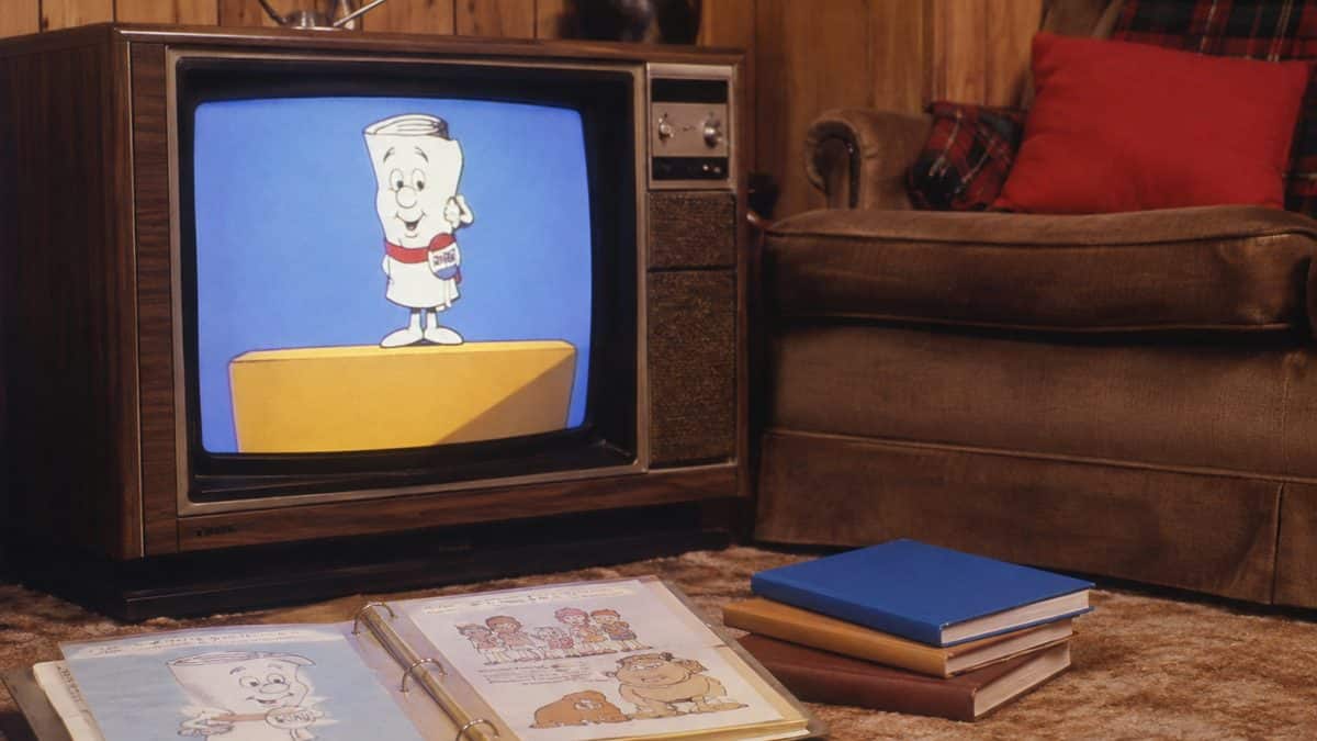 16 Saturday Morning Cartoons That Defined Your Childhood 11 Vintage Schoolhouse Rock educational materials or a retro TV.