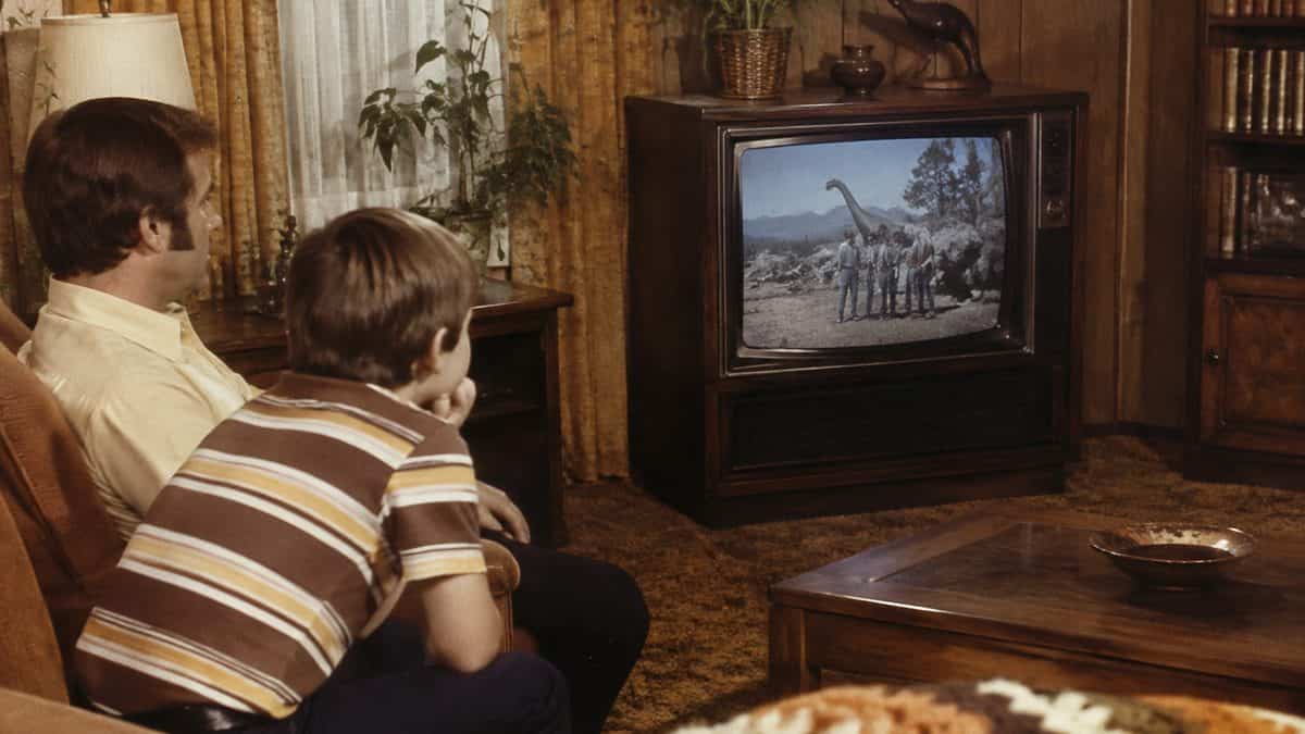 16 Saturday Morning Cartoons That Defined Your Childhood 13 Vintage 1970s photo of a family watching television