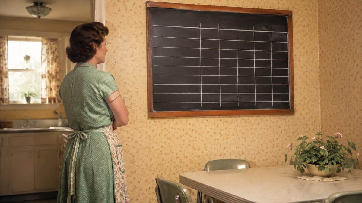 How '50s Moms Kept the Family Organized Without Any Tech 5 Authentic 1950s family chore chart or chalkboard