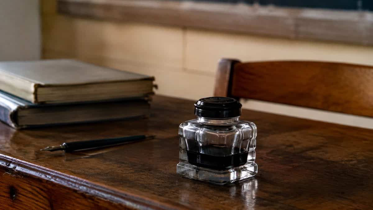 Remember These? 14 School Supplies That Defined the '50s Classroom 13 Glass inkwell