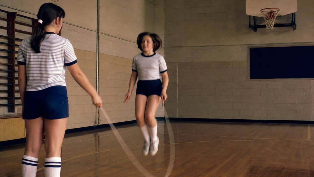 School Fundraisers from the Sixties Through the Nineties 11 Real 1980s photo of kids jumping rope in a gym