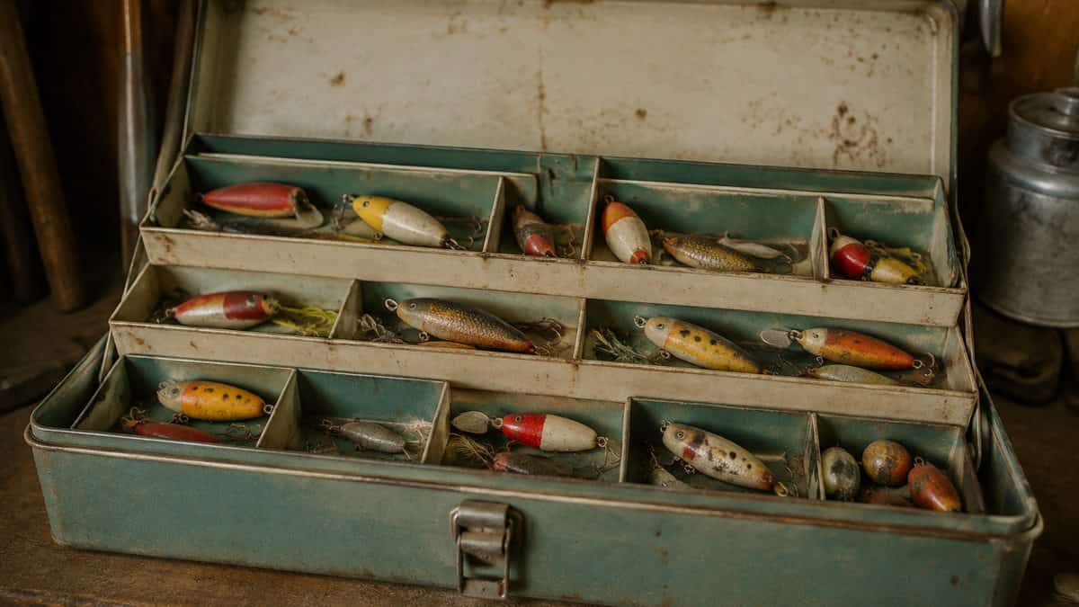 Vintage tackle box