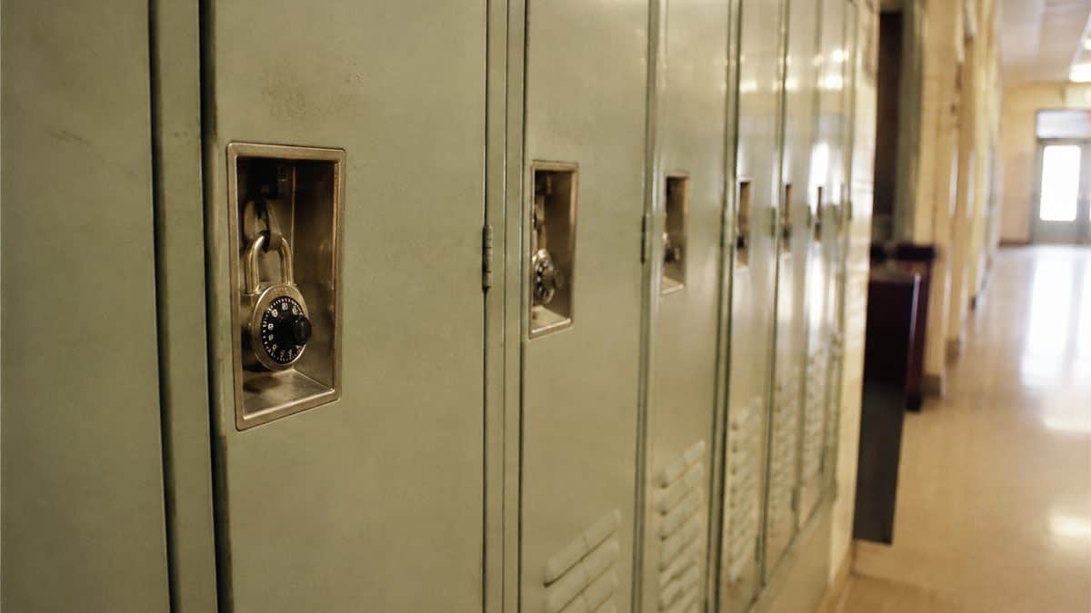 School Supplies Every '80s Kid Needed That Gen Alpha Wouldn't Recognize 9 Standard combination lock on a school locker