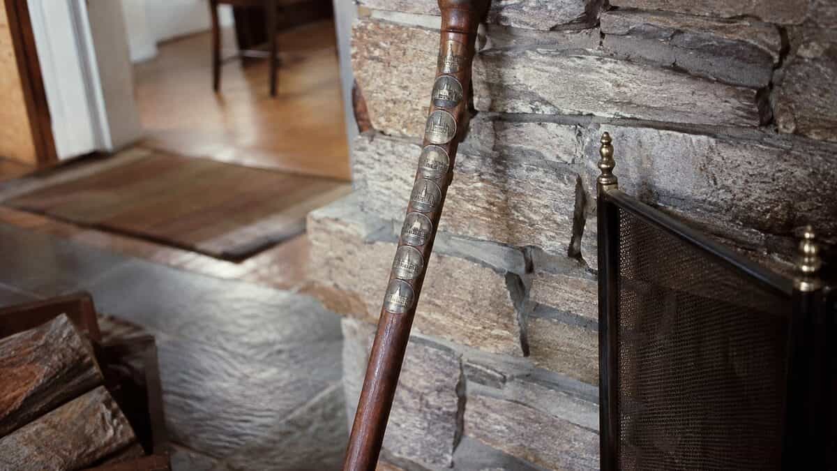 Cheap Vacation Souvenirs That Are Now Worth Keeping Forever 12 Authentic walking stick with real park medallions
