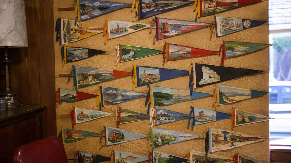 Cheap Vacation Souvenirs That Are Now Worth Keeping Forever 10 Authentic vintage travel pennants