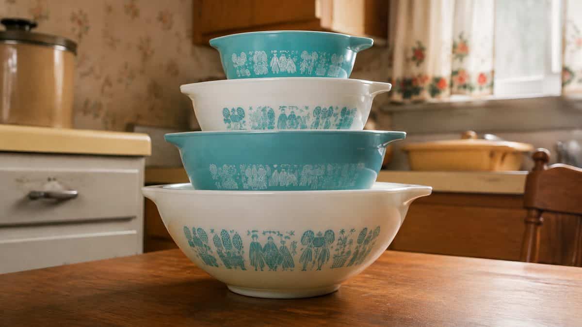 20 Common Items from Your Parents' House That Could Be Worth Thousands 2 Vintage Pyrex mixing bowls