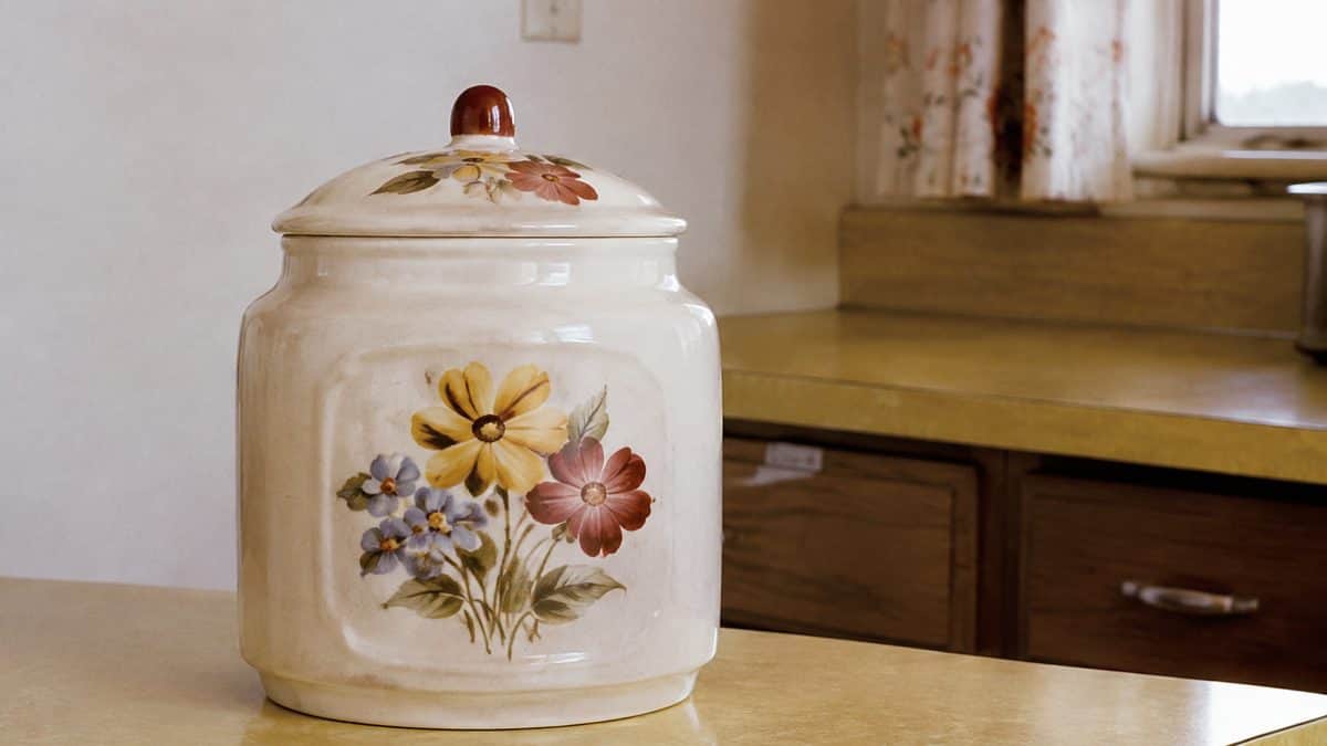 20 Common Items from Your Parents' House That Could Be Worth Thousands 14 Vintage cookie jar on a counter