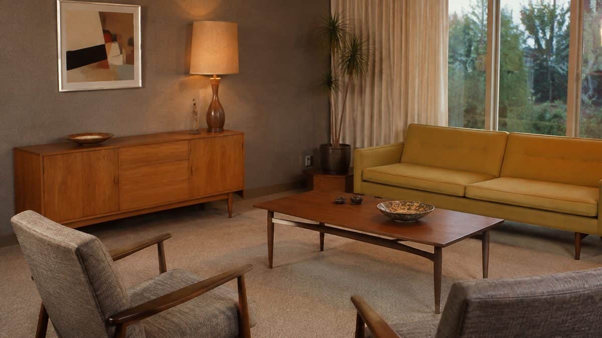20 Common Items from Your Parents' House That Could Be Worth Thousands 4 Mid-century modern living room