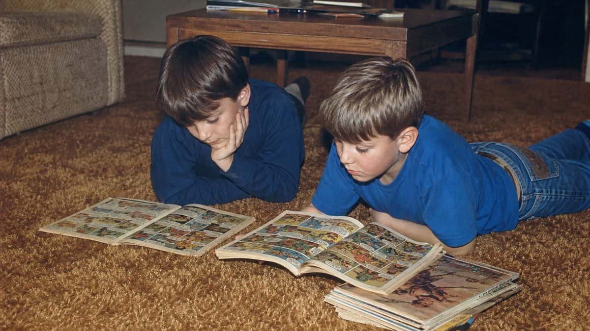 20 Common Items from Your Parents' House That Could Be Worth Thousands 6 Children reading real comic books