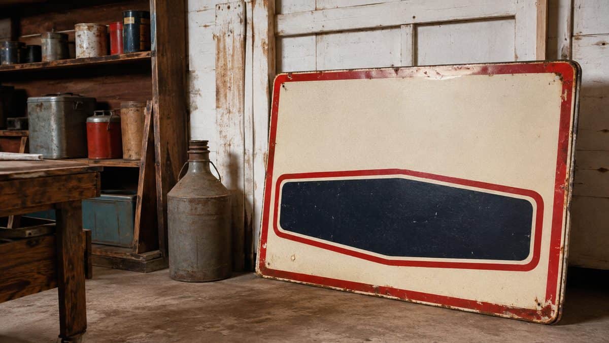 20 Common Items from Your Parents' House That Could Be Worth Thousands 7 Authentic vintage metal signs