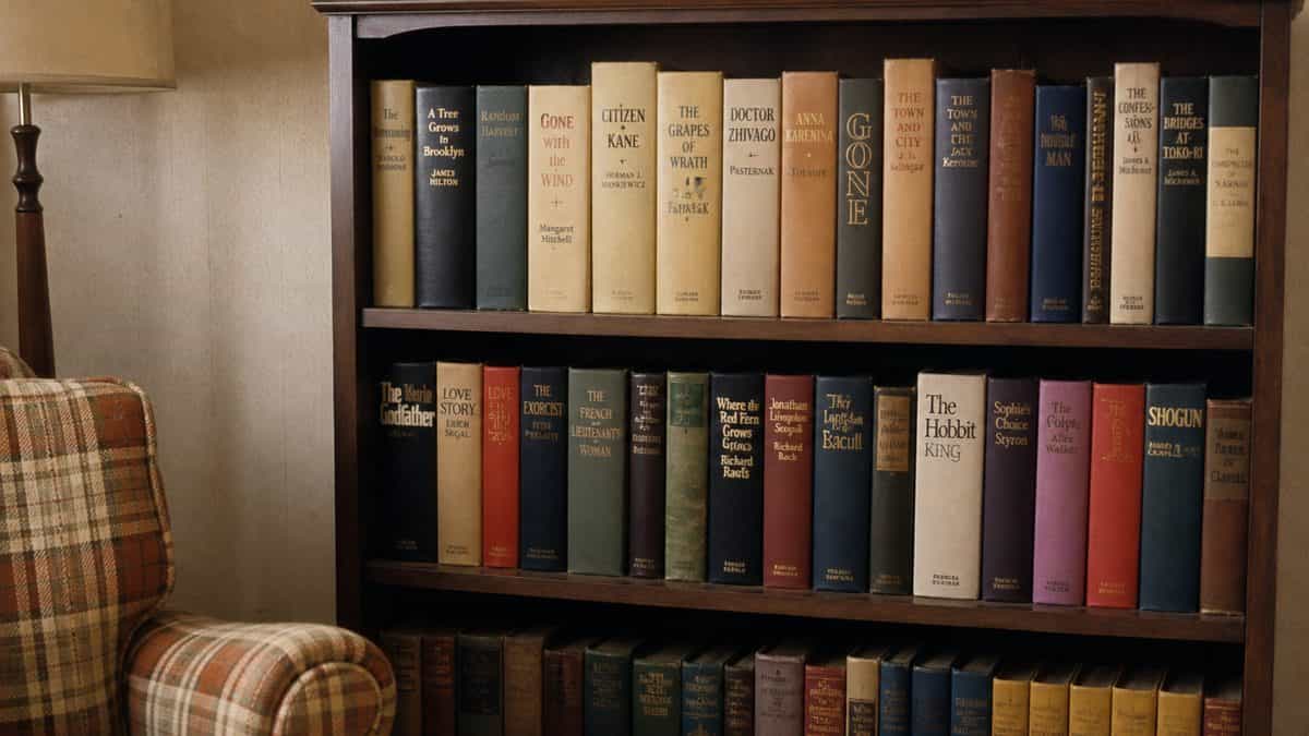 20 Common Items from Your Parents' House That Could Be Worth Thousands 10 Bookshelf with legible books