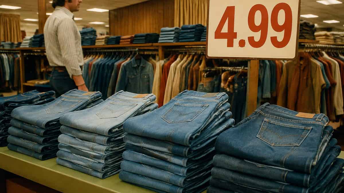 Blue Jeans: Then $4.99, Now $49.99