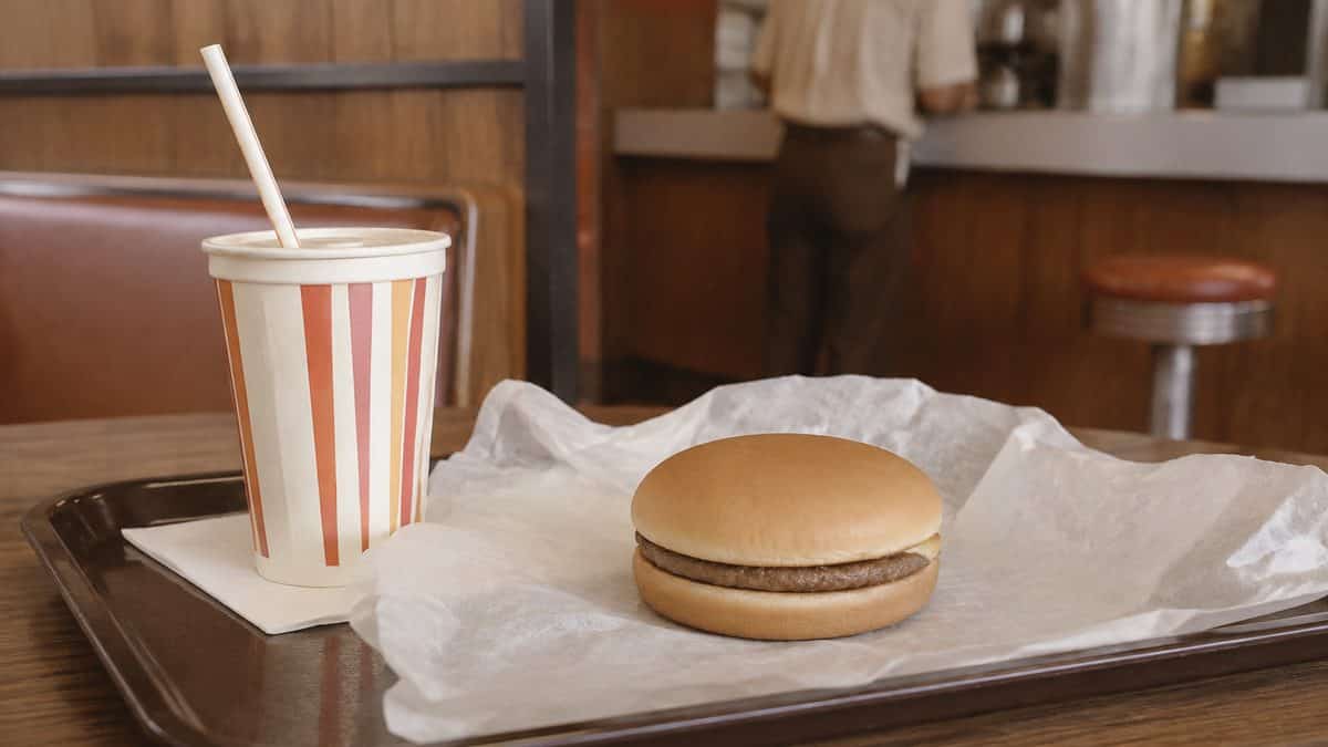 Fast Food Burger: Then 49¢, Now $4.99