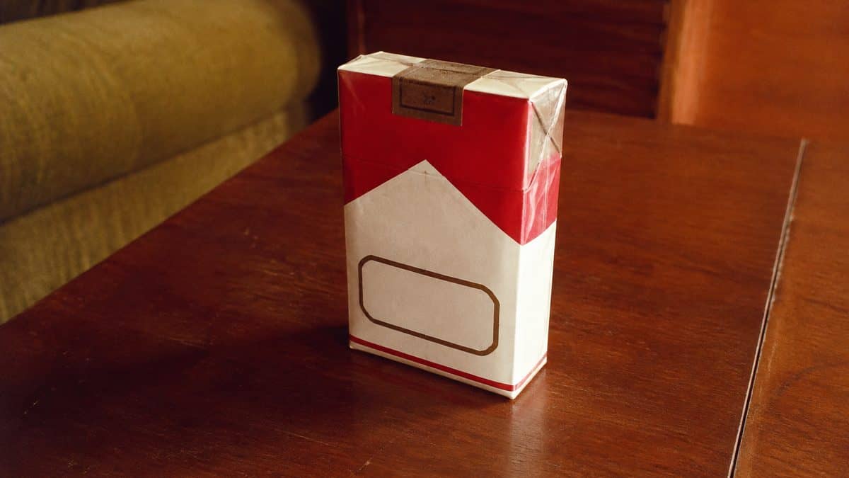 Authentic vintage photo of a 1970s teenager or a pack of vintage cigarettes.