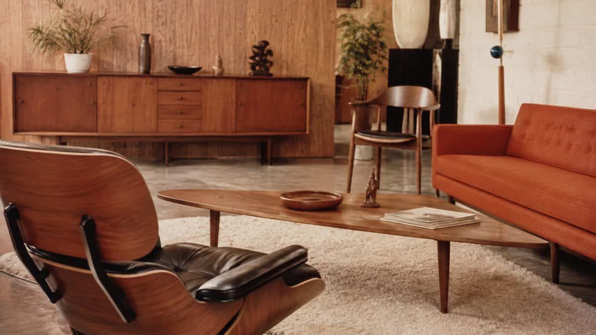 Household Items Every Family Owned That Are Worth a Fortune Now 7 Authentic vintage catalog photo of mid-century modern furniture.