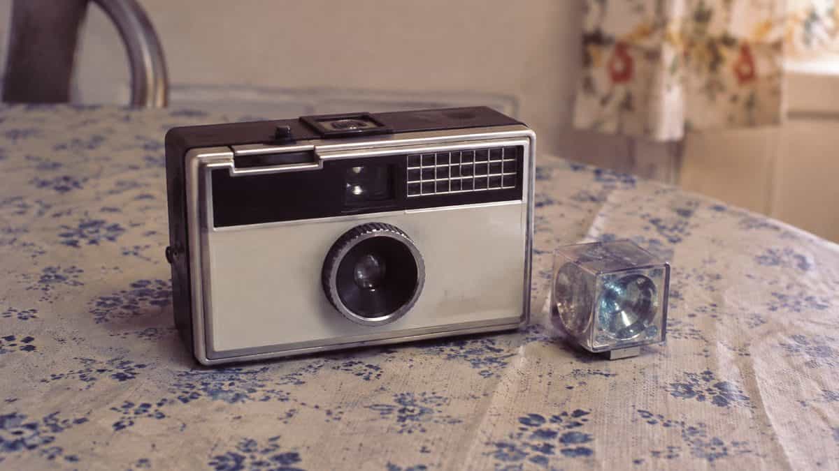 Household Items Every Family Owned That Are Worth a Fortune Now 10 Genuine photograph of a 1960s Kodak Instamatic camera with a flashcube